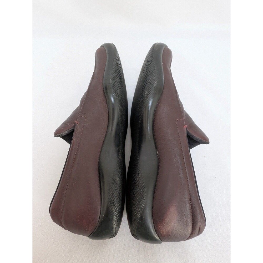 Vintage Prada Sport Leather Slip On Shoes Women’s Size 38 Burgundy Red - Picture 5 of 8